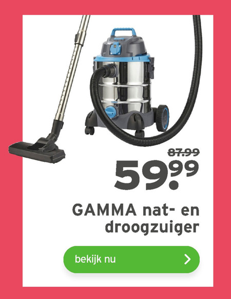 Gamma Huismerk   alleszuiger folder aanbieding bij  Gamma - details