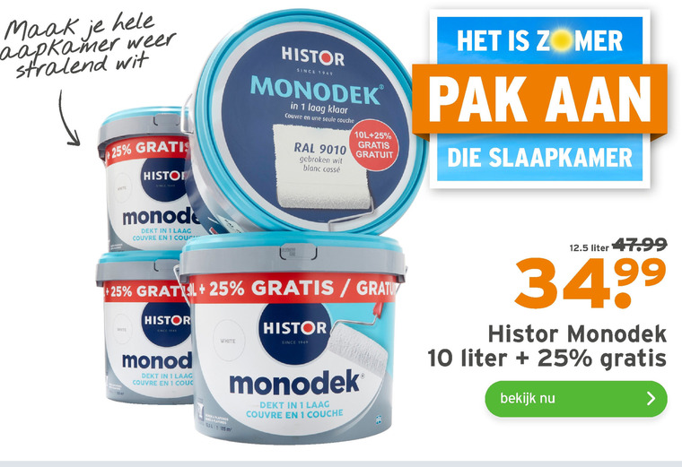 Histor   muurverf folder aanbieding bij  Gamma - details