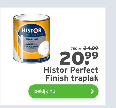 Histor   traplak folder aanbieding bij  Gamma - details