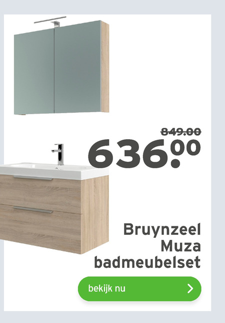 Bruynzeel   badmeubel folder aanbieding bij  Gamma - details