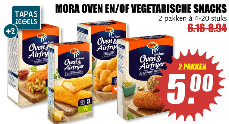 Mora   kroket, snack folder aanbieding bij  MCD Supermarkt Basis - details