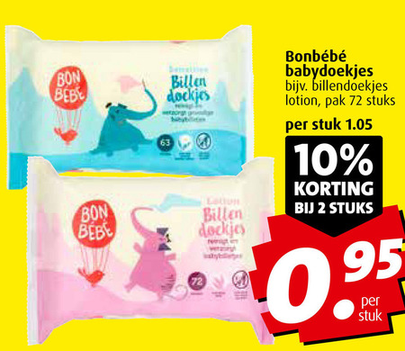 Bonbebe   billendoekjes folder aanbieding bij  Boni - details