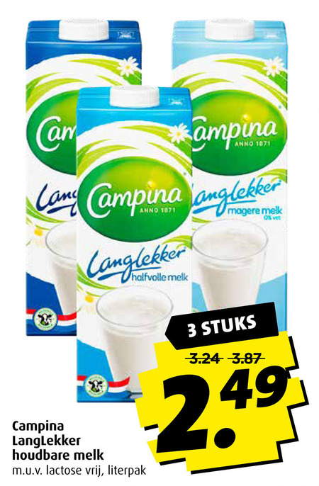 Campina   melk folder aanbieding bij  Boni - details