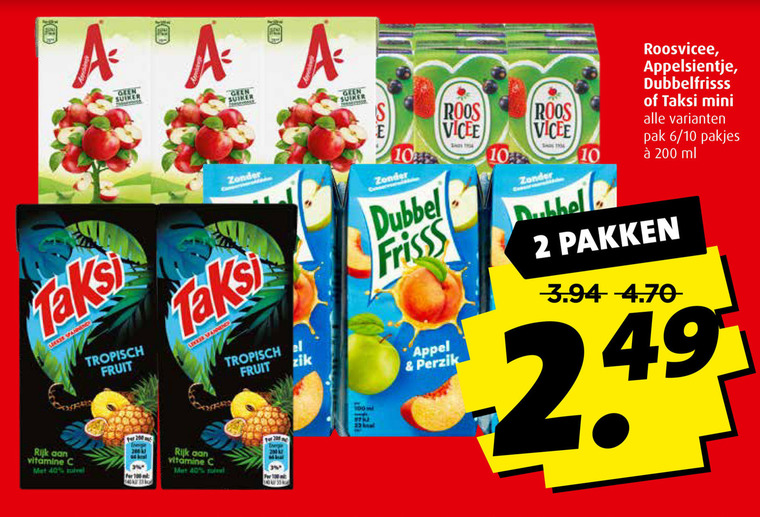 Roosvicee   fruitdrank folder aanbieding bij  Boni - details