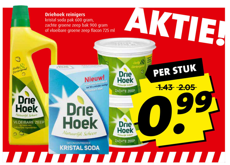 Driehoek   soda, allesreiniger folder aanbieding bij  Boni - details