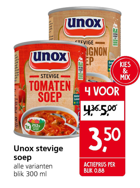 Unox   soep folder aanbieding bij  Jan Linders - details