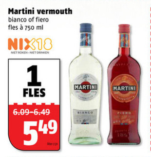 Martini   vermouth folder aanbieding bij  Poiesz - details