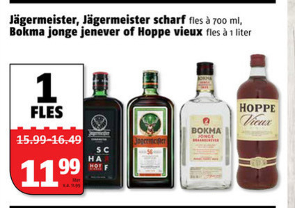 Hoppe   jenever, vieux folder aanbieding bij  Poiesz - details