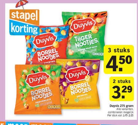 Duyvis   borrelnootjes folder aanbieding bij  Albert Heijn - details