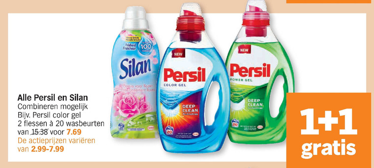 Persil   wasverzachter, wasmiddel folder aanbieding bij  Albert Heijn - details