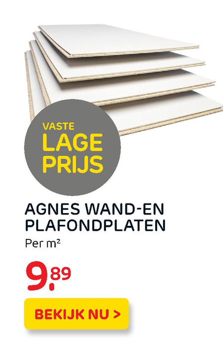 Agnes   plafondplaat, MDF wandpaneel folder aanbieding bij  Praxis - details