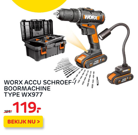 Worx   accuboormachine folder aanbieding bij  Praxis - details