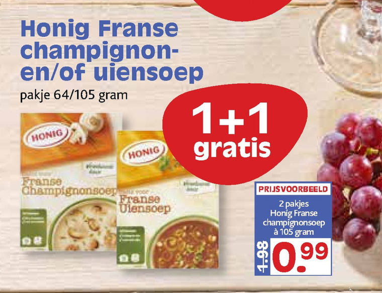 Honig   soep folder aanbieding bij  Boons Markt - details