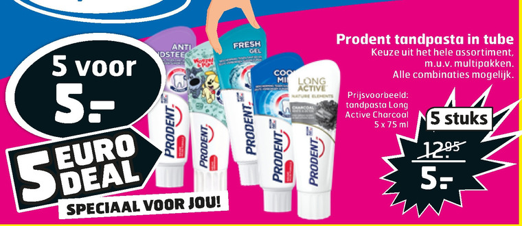 Prodent   tandpasta folder aanbieding bij  Trekpleister - details