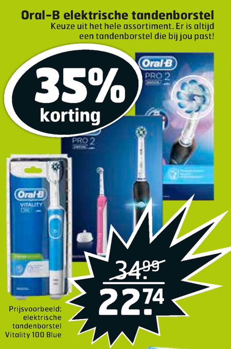 Braun Oral-B   electrische tandenborstel folder aanbieding bij  Trekpleister - details