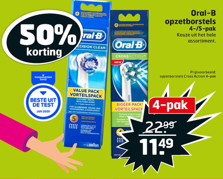 Braun Oral-B   opzetborstel folder aanbieding bij  Trekpleister - details