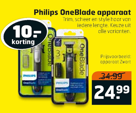 Philips   elektrisch scheerapparaat folder aanbieding bij  Trekpleister - details