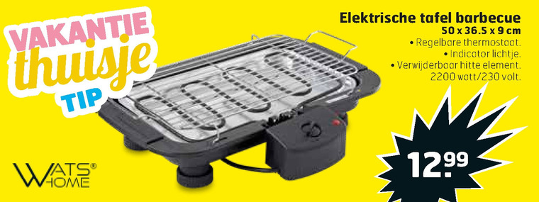 Watshome   electrische barbecue folder aanbieding bij  Trekpleister - details