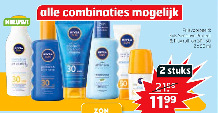 Nivea   aftersun, zonnebrandolie folder aanbieding bij  Trekpleister - details