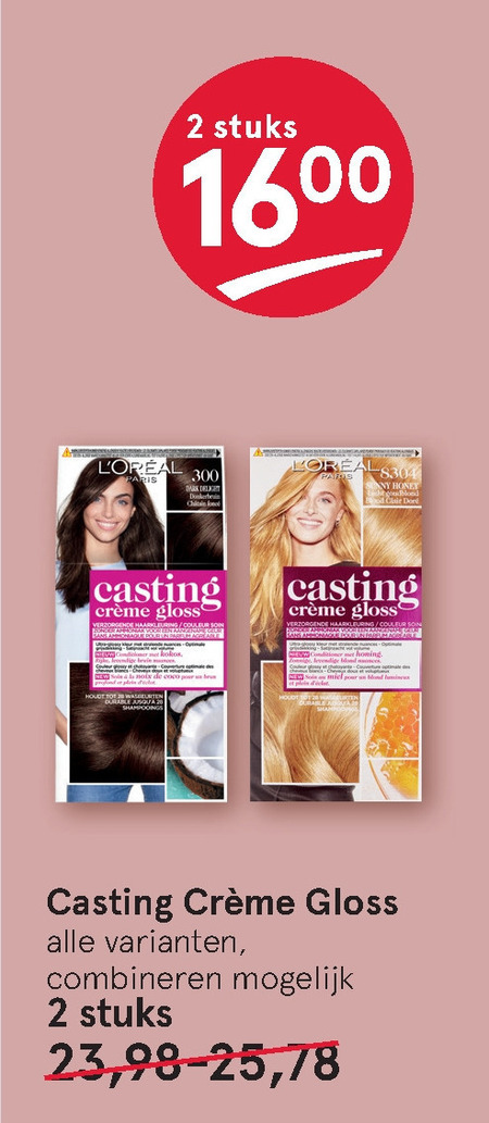 Casting Creme Gloss   haarkleuring folder aanbieding bij  Etos - details