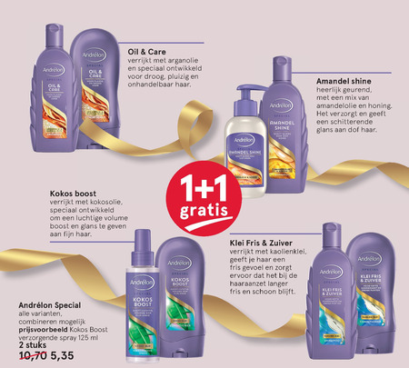 Andrelon   shampoo, conditioner folder aanbieding bij  Etos - details