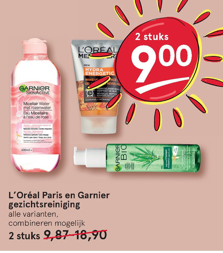 Garnier Skin Active   reinigingslotion, gezichtsverzorging folder aanbieding bij  Etos - details