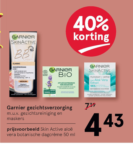 Garnier Skin Active   gezichtsverzorging, gezichtsreiniging folder aanbieding bij  Etos - details