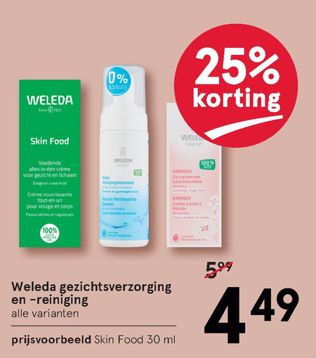 Weleda   gezichtsreiniging, gezichtsverzorging folder aanbieding bij  Etos - details