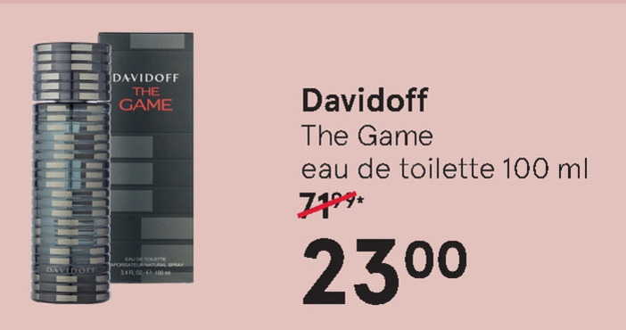 Davidoff   eau de toilette folder aanbieding bij  Etos - details