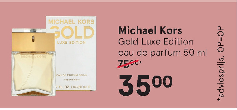 Michael Kors   eau de parfum folder aanbieding bij  Etos - details