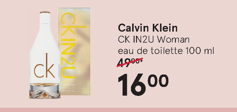 Calvin Klein   eau de toilette folder aanbieding bij  Etos - details