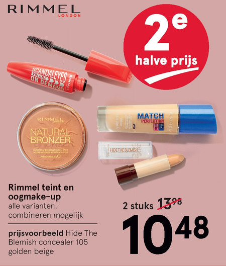 Rimmel   mascara, gezichtspoeder folder aanbieding bij  Etos - details