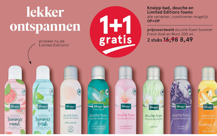 Kneipp   douchegel folder aanbieding bij  Etos - details