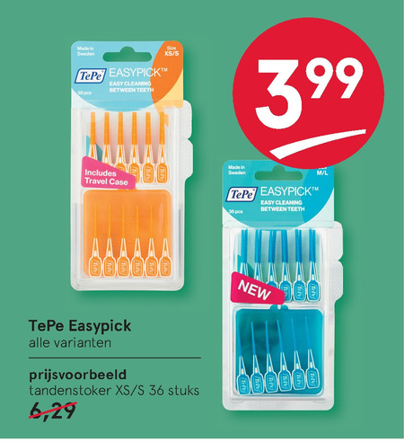 TePe   tandenstokers folder aanbieding bij  Etos - details