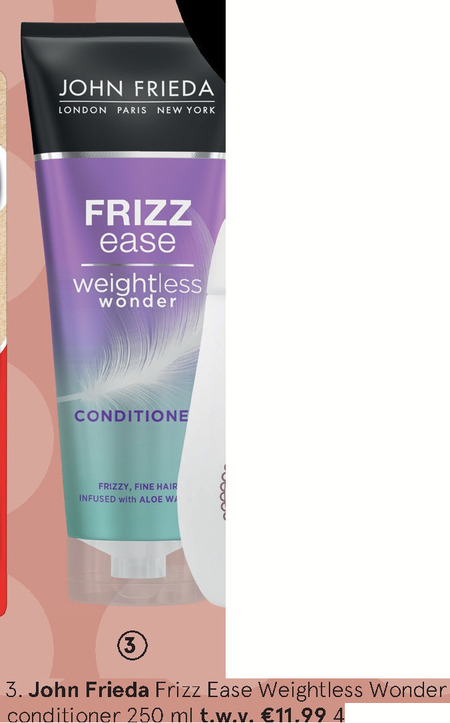 John Frieda   conditioner folder aanbieding bij  Etos - details