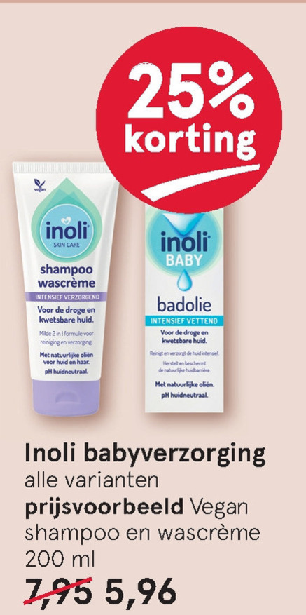 Inoli   babyverzorging folder aanbieding bij  Etos - details