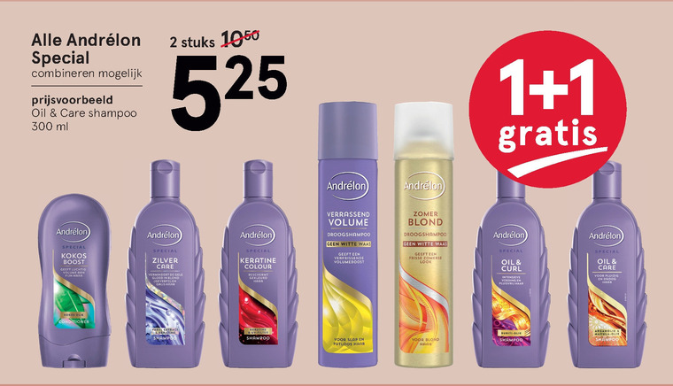 Andrelon   droogshampoo, shampoo folder aanbieding bij  Etos - details