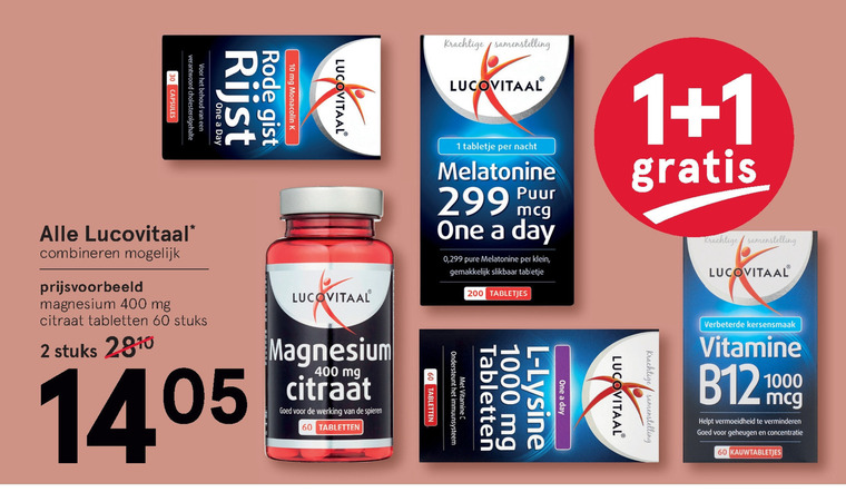 Lucovitaal   voedingssupplement folder aanbieding bij  Etos - details