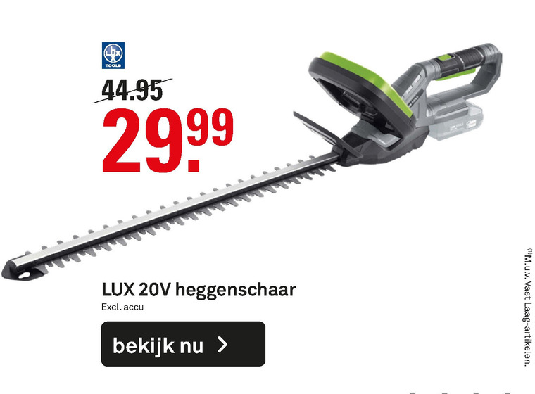 Lux   heggenschaar folder aanbieding bij  Karwei - details