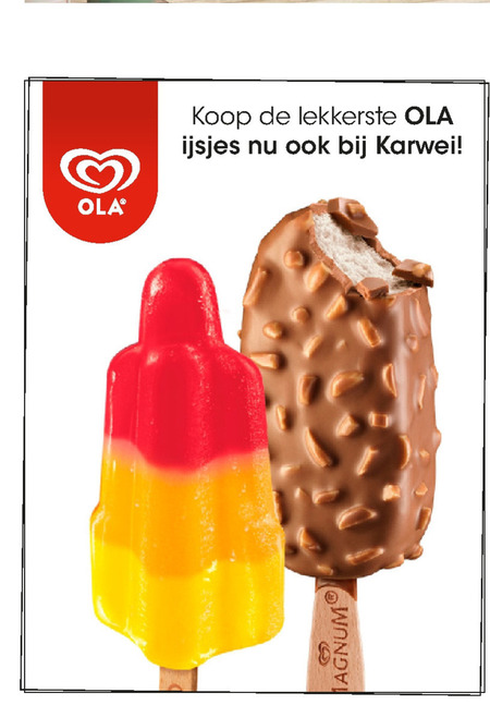 Ola   ijslollies folder aanbieding bij  Karwei - details