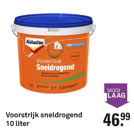 Alabastine   voorstrijk folder aanbieding bij  Karwei - details