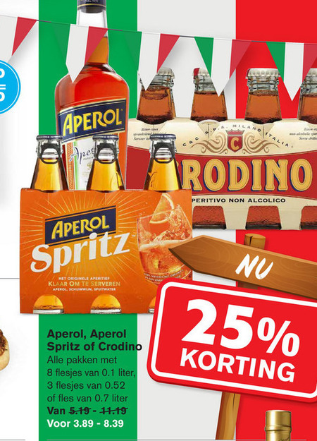 Aperol   aperitief folder aanbieding bij  Hoogvliet - details