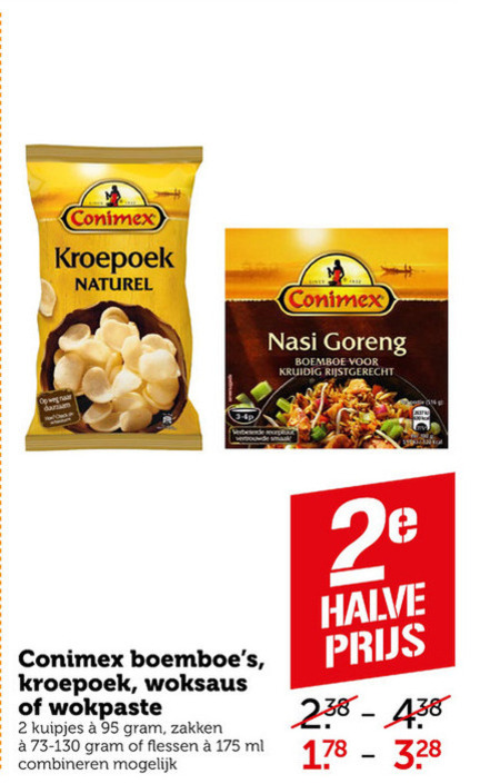 Conimex   kroepoek, boemboe folder aanbieding bij  Coop - details