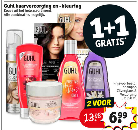 Guhl   shampoo, haarkleuring folder aanbieding bij  Kruidvat - details