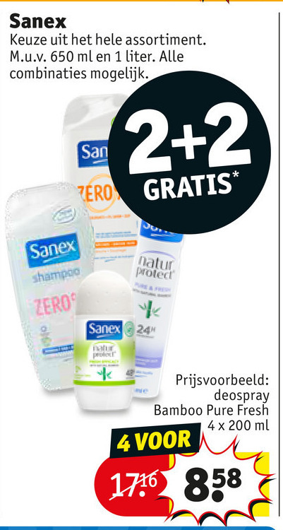 Sanex   douchegel, deodorant folder aanbieding bij  Kruidvat - details