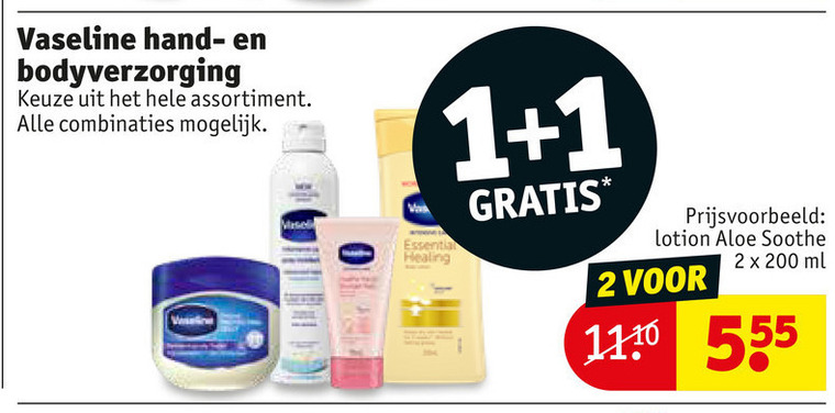 Vaseline   handcreme, bodylotion folder aanbieding bij  Kruidvat - details