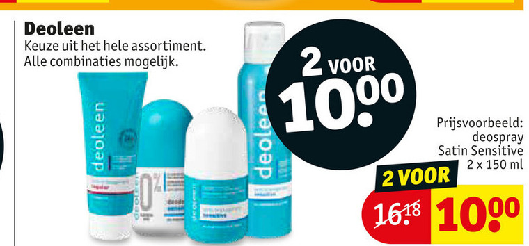 Deoleen   deodorant folder aanbieding bij  Kruidvat - details