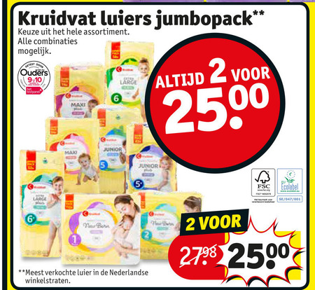 Kruidvat Huismerk   luiers folder aanbieding bij  Kruidvat - details