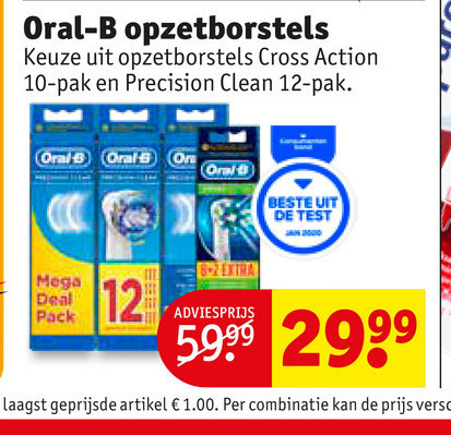 Braun Oral-B   opzetborstel folder aanbieding bij  Kruidvat - details