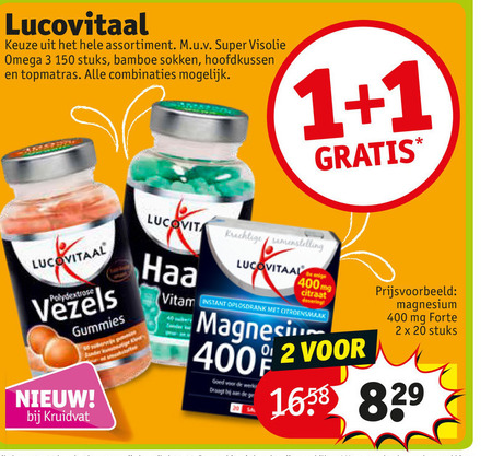 Lucovitaal   voedingssupplement folder aanbieding bij  Kruidvat - details